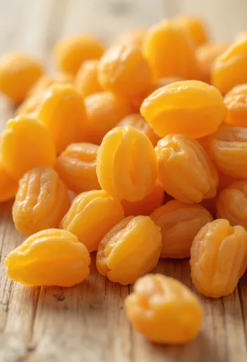 Suszone morele w ceramicznej misce ze świeżymi morelami i miodem