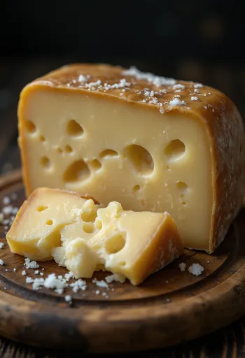Świeży ser Parmigiano Reggiano w białej misce na stole