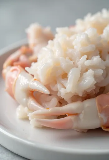 Świeża krewetka na drewnianej desce z cytryną, czosnkiem i przyprawami