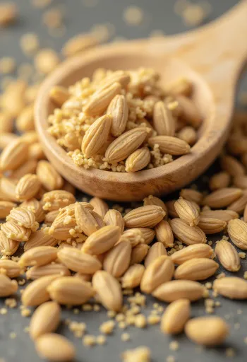 Mielony kmin rzymski i całe nasiona kuminu na rustykalnej powierzchni