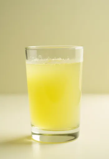 Serwatka w szklance i miseczce na jasnym drewnianym blacie w naturalnym świetle