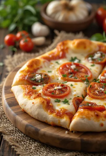 Pizza ai Pomodori Secchi z suszonymi pomidorami i serem