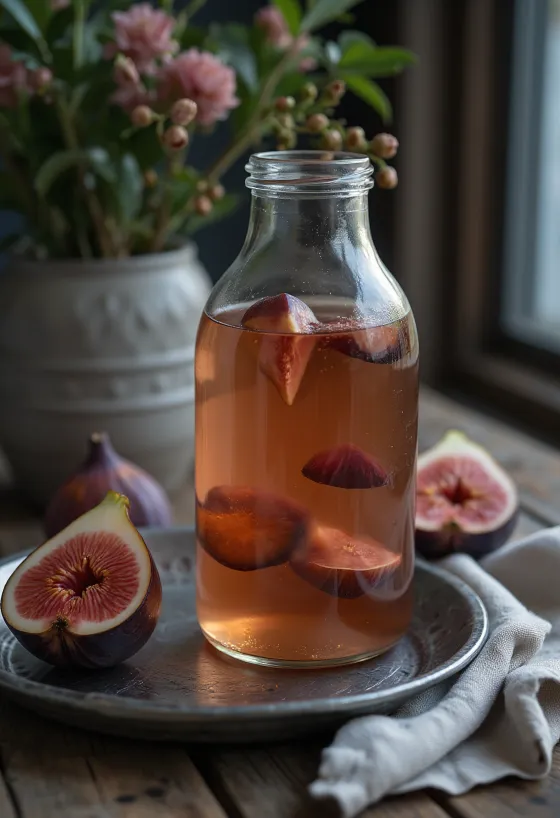 Probiotyczna Kombucha Figowa, świeżo podana