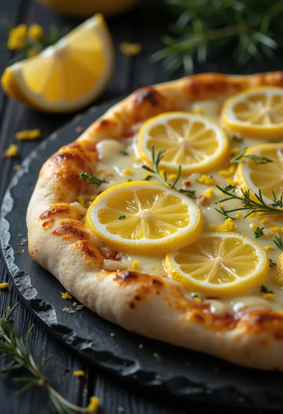 Pizza al Limone o smaku cytrynowym