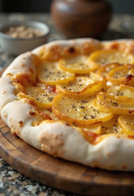 Pizza al Patate z ziemniakami i serem