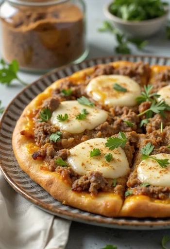 Pizza Maroccaine podana na stół