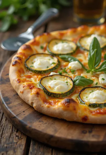 Pizza ai Fiori di Zucca z kwiatami cukinii i ricottą