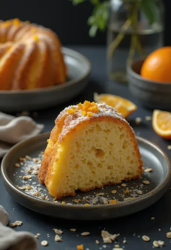 Babka owsiano-pomarańczowa w plastrach