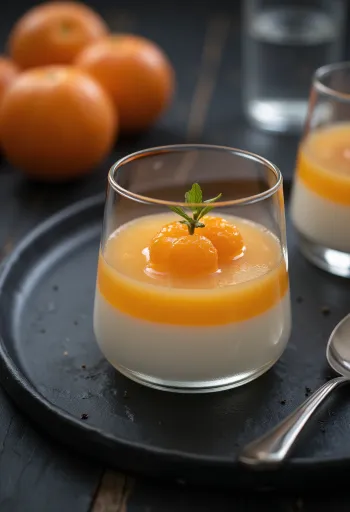 Mandarynkowa panna cotta w szklance