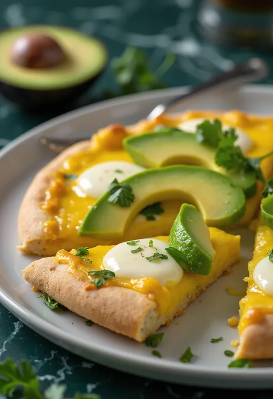 Pizza Peruana podana na stół