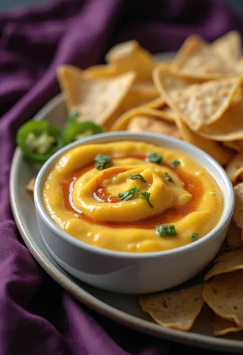 Sos serowy cheddar z jalapeno BBQ z nachosami