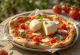 Pizza alla Burrata z kremowym serem burrata i świeżą bazylią