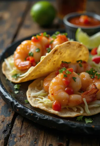 Tacos z krewetkami i sosem habanero