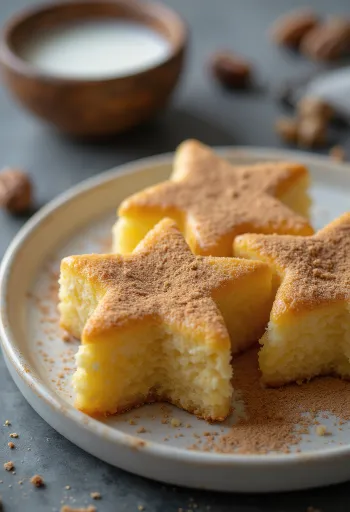 Pandoro z pudrem orzechowym, o bogatym smaku orzechowym i cynamonowym