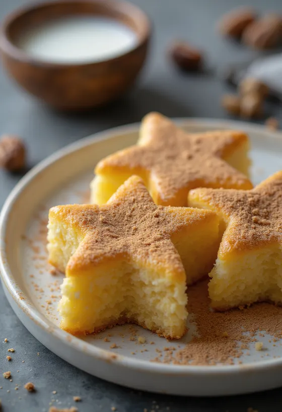 Pandoro z pudrem orzechowym, o bogatym smaku orzechowym i cynamonowym
