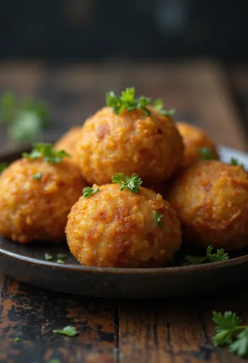 Krokiety z kasztanami (Korokke), koreańskie chrupiące danie z kasztanami i warzywami