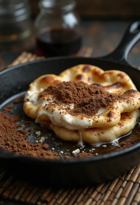 Tiramisu naan podane do stołu