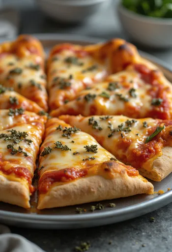 St. Louis Style Pizza z cienkim ciastem i serem Provel