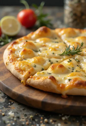 Pizza Bianca con Parmigiano z parmezanem i mozzarellą