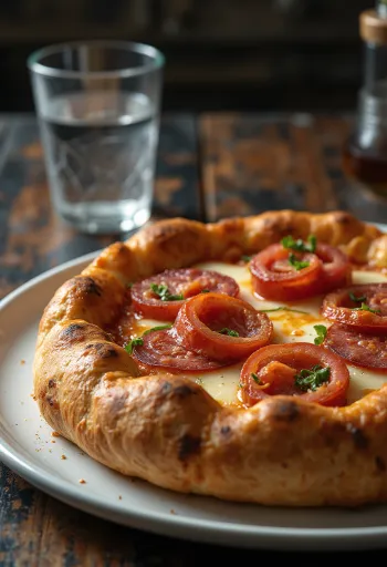 Pizza Diavola z nadziewanym brzegiem i pikantnym salami