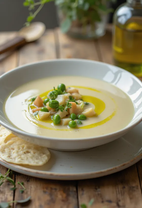 Chowder z oliwą z oliwek, bogata zupa śmietanowa