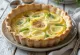 Quiche au Poireau serwowana
