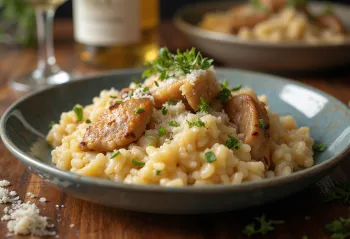 Risotto z wątróbką drobiową, parmezanem i świeżą pietruszką