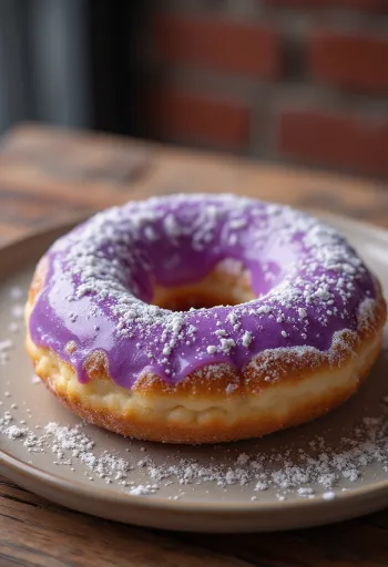Pączki Poi posypane cukrem pudrem