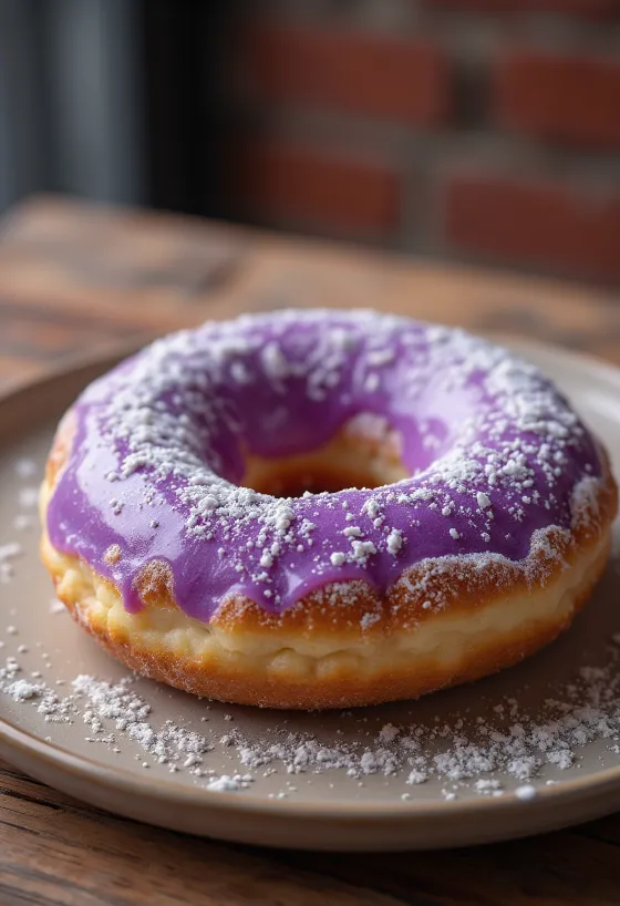 Pączki Poi posypane cukrem pudrem