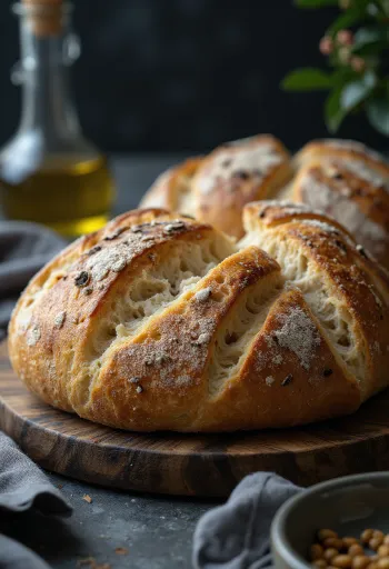 Świeżo upieczone bułki ciabatta