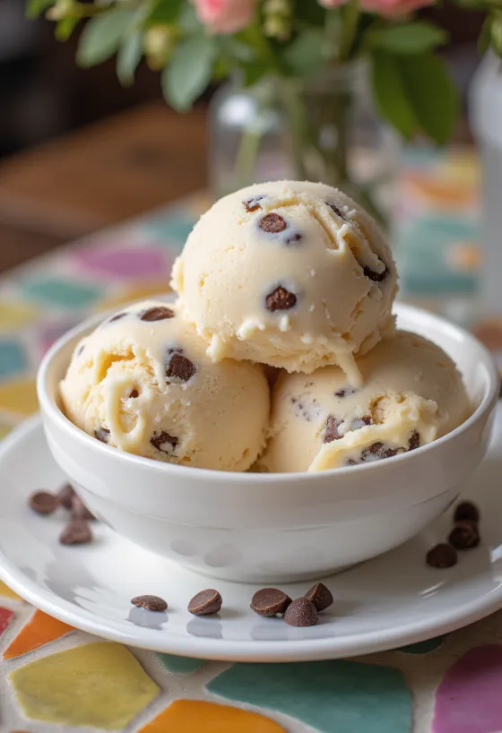 Lody Baskin-Robbins Chocolate Chip podane
