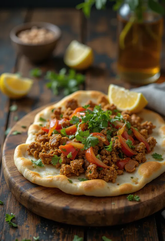 Lahmacun podany