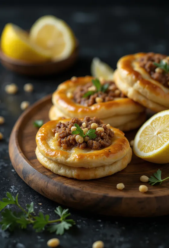 Arabska sfiha z pikantnym mielonym mięsem