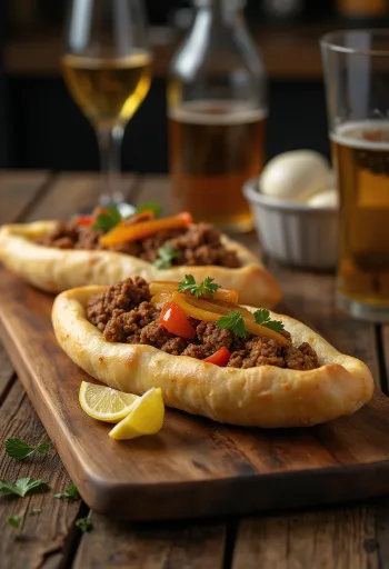 Pide podane na talerzu
