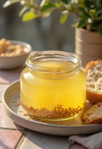 Ghee z sezamem, świeżo przygotowane
