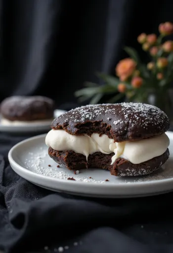 Pączki Whoopie Pie świeżo podane