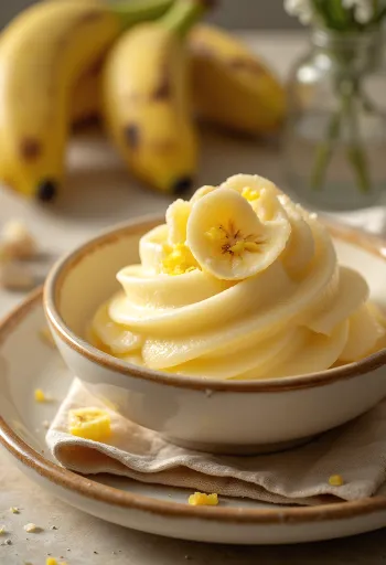 Bananowe kulfi udekorowane płatkami migdałów, orzeszkami pistacjowymi i wodą różaną