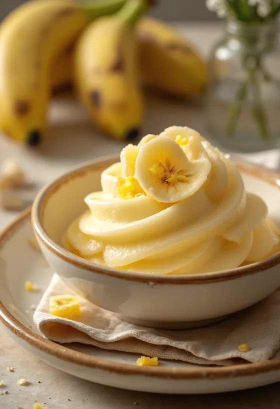 Bananowe kulfi udekorowane płatkami migdałów, orzeszkami pistacjowymi i wodą różaną