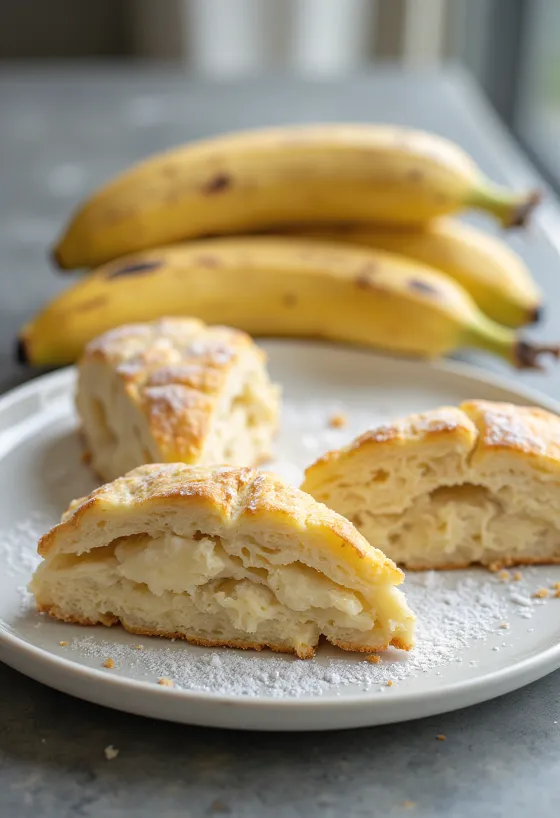 Świeżo upieczone bananowe pogácsa