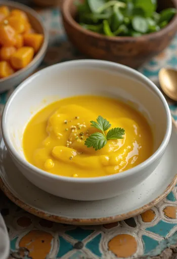 Żółty sos curry w sosjerce