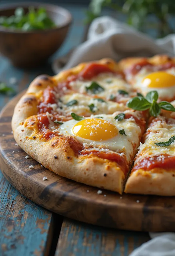 Pizza alla Parmigiana z bakłażanem i parmezanem