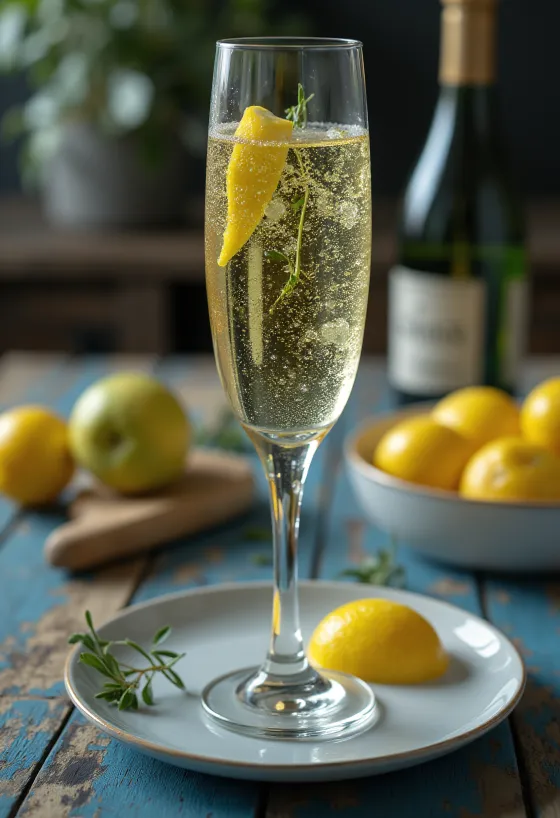 Cydr z prosecco i rozmarynem