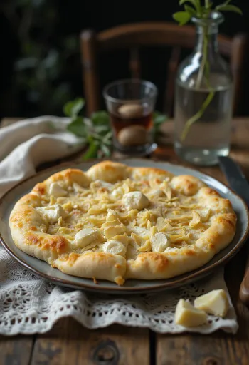 Pizza al Tartufo Bianco z białą truflą i ricottą