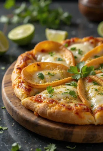 Pizza Costarricense podana na talerzu