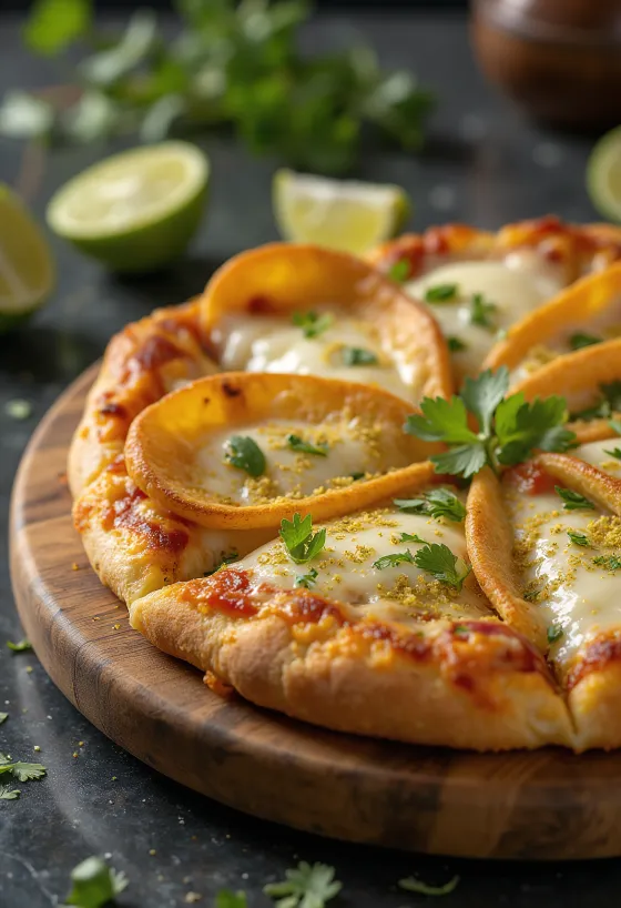 Pizza Costarricense podana na talerzu