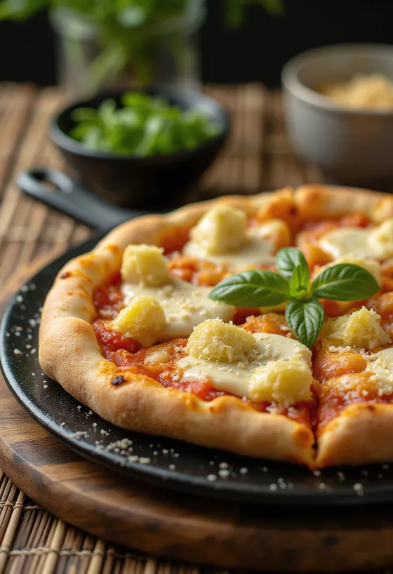 Pizza z karczochami i parmezanem