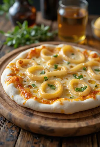 Pizza ai Cipollotti z dymką i serem