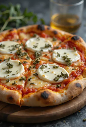Pizza ai Formaggi di Capra z serami kozimi i mozzarellą