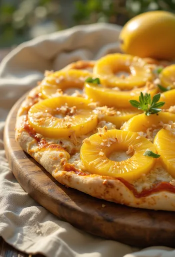 Pizza ai Frutti Tropicali z owocami tropikalnymi i ricottą