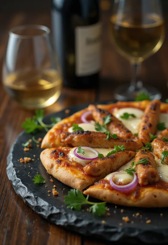 Pizza w stylu etiopskim podana na stół